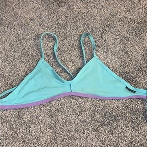 Blue Tie Back Jolyn Top